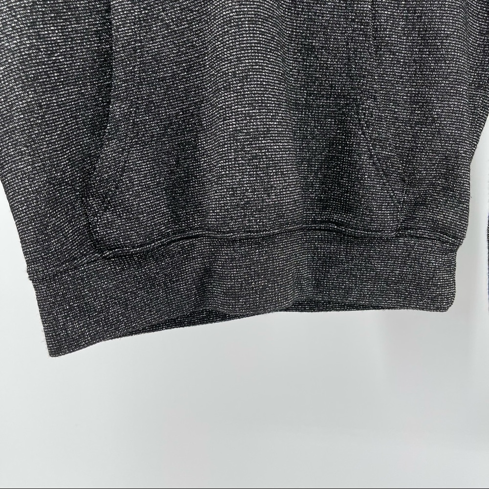 Art Class Girl’s Black Metallic Cropped Pullover Sweatshirt Hoodie Top Size 6/6X - Picture 6 of 14